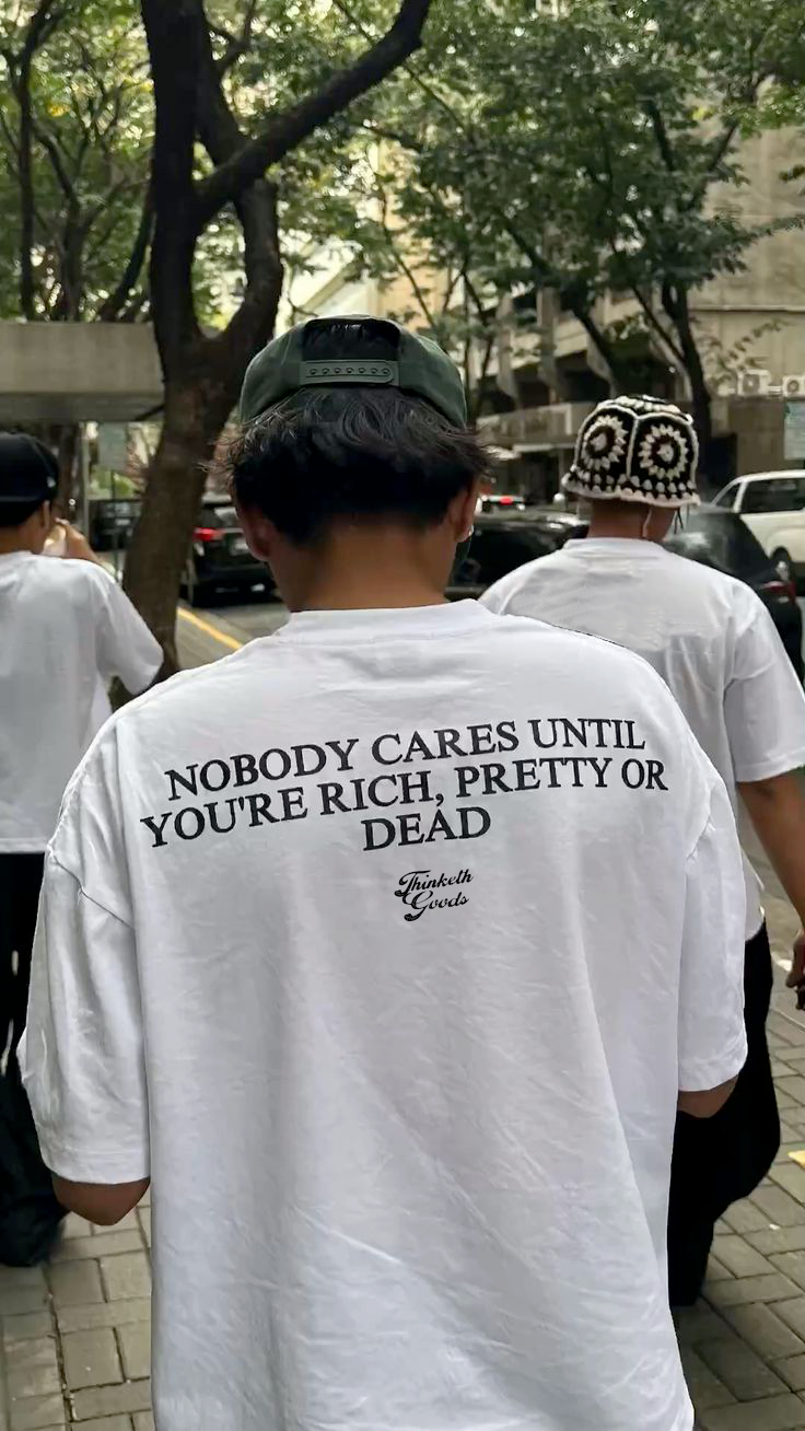 Reality check oversized T-shirt, front view