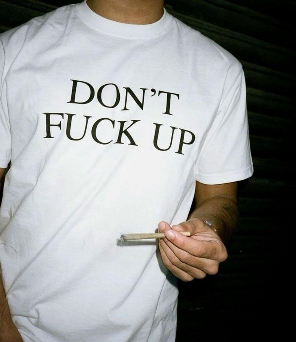 Don't F* Up oversized T-shirt, front view