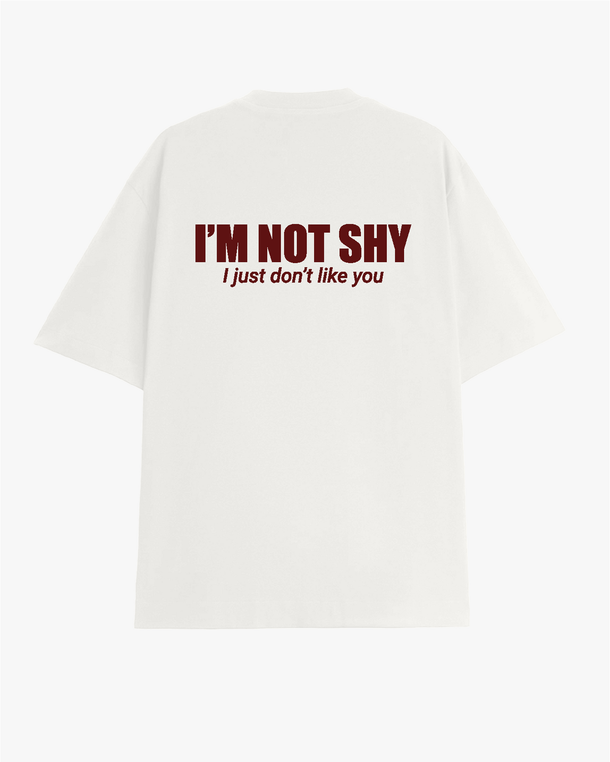 I'M NOT SHY oversized T-shirt, detail view 2