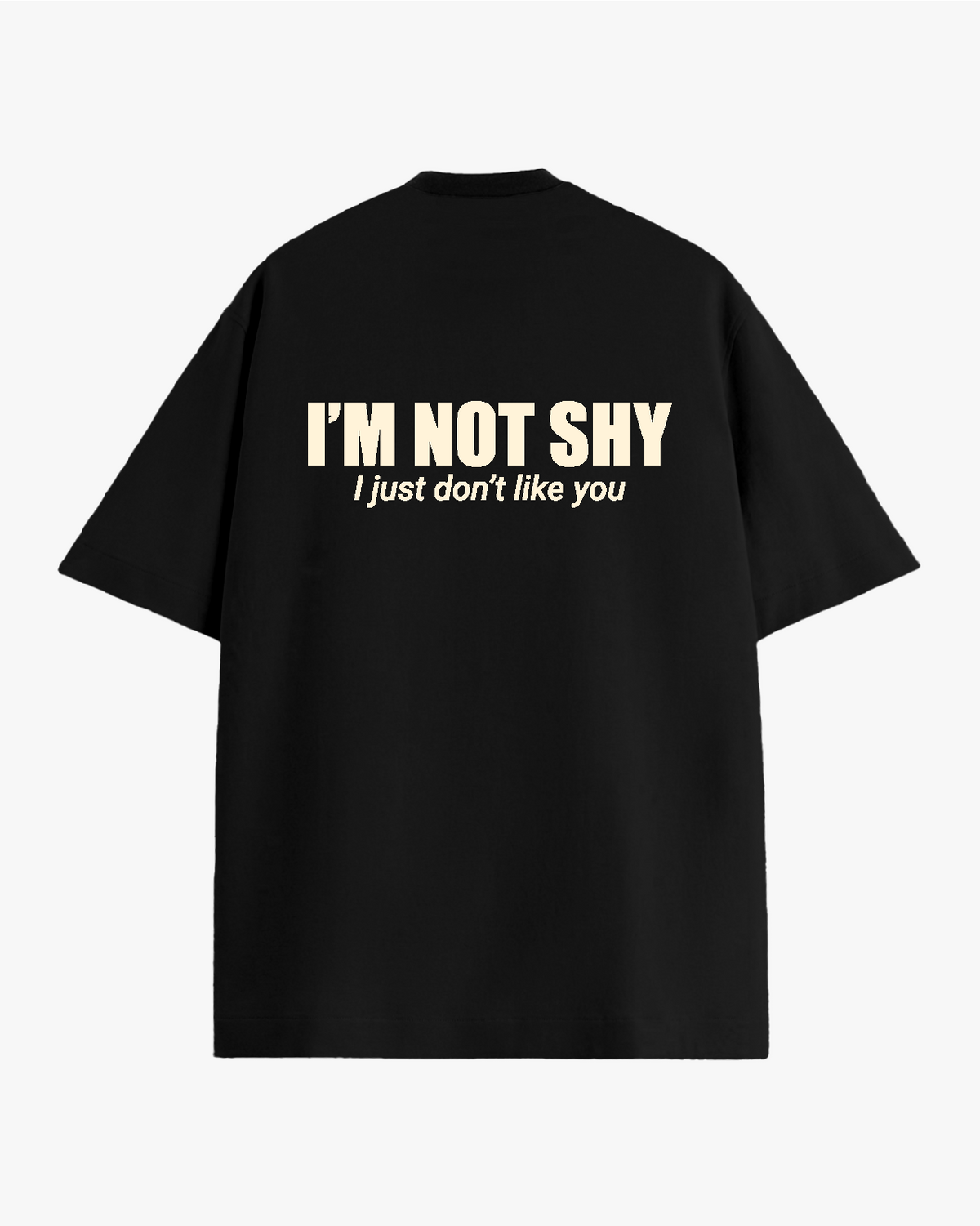 I'M NOT SHY oversized T-shirt, detail view 3