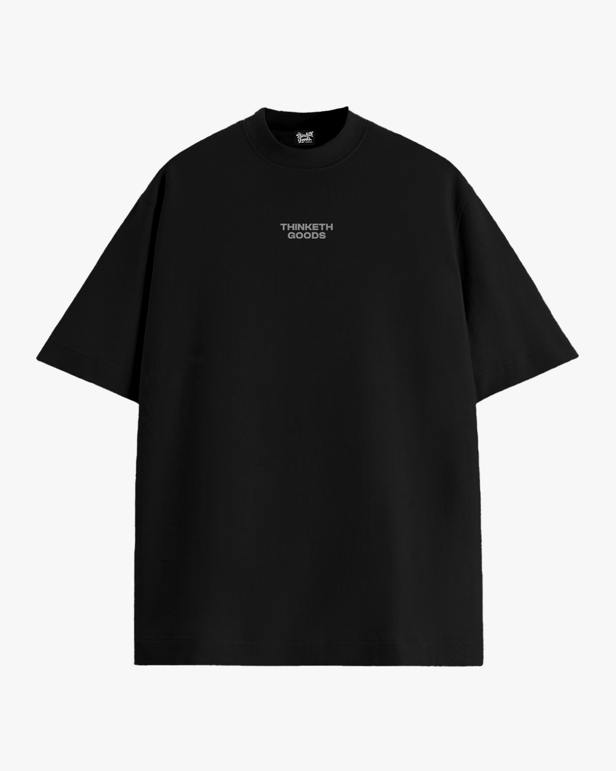 Basics - Noir oversized T-shirt, front view