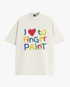 Finger Paint Tee Combo oversized T-shirt, detail view 2