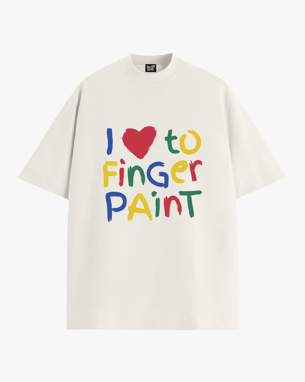 Finger Paint Tee Combo oversized T-shirt, detail view 2