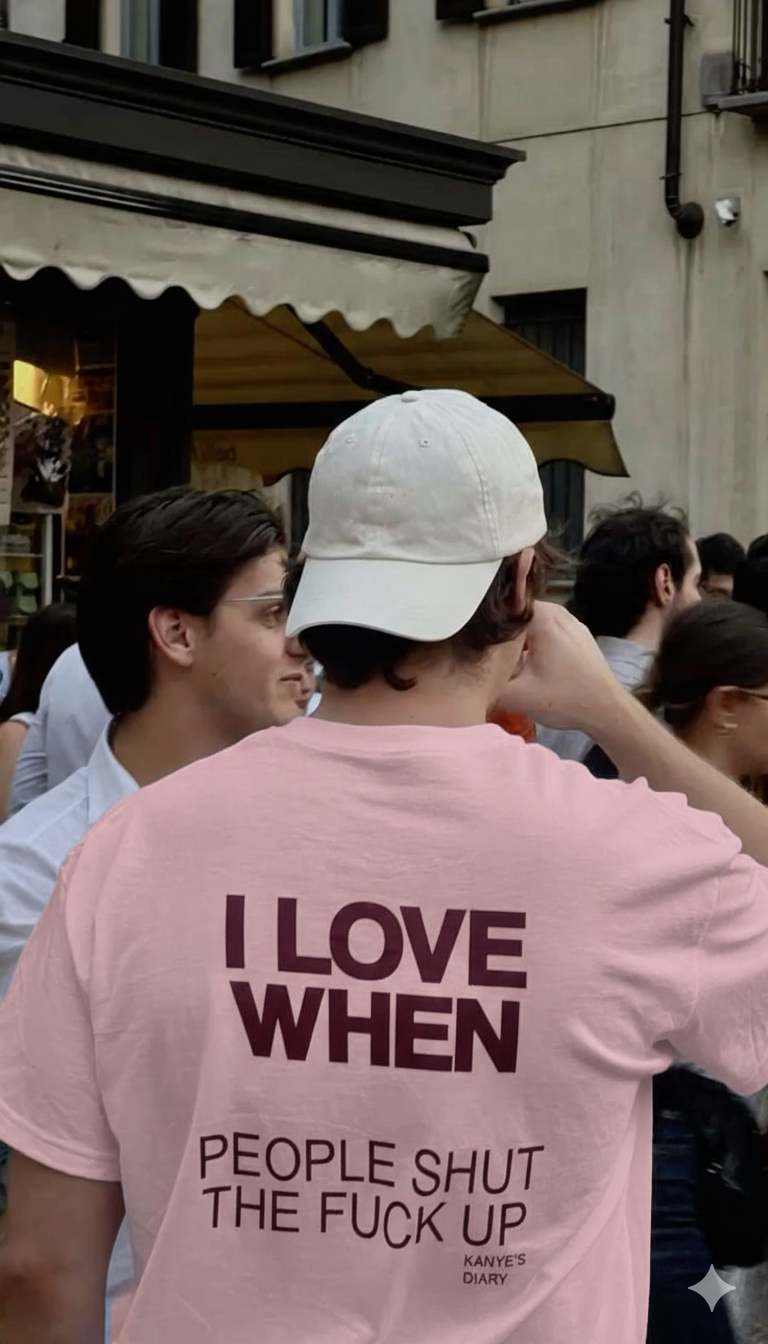 STFU oversized T-shirt, front view