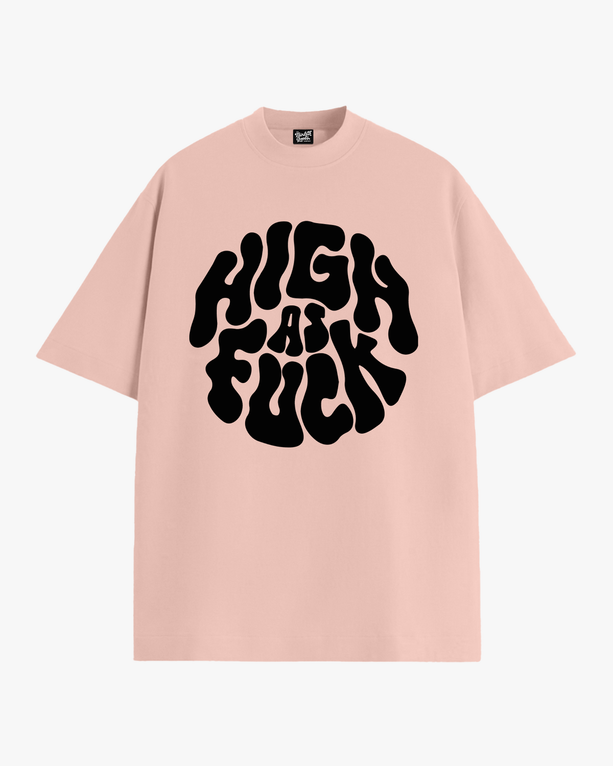 High AF ⚗️ oversized T-shirt, front view