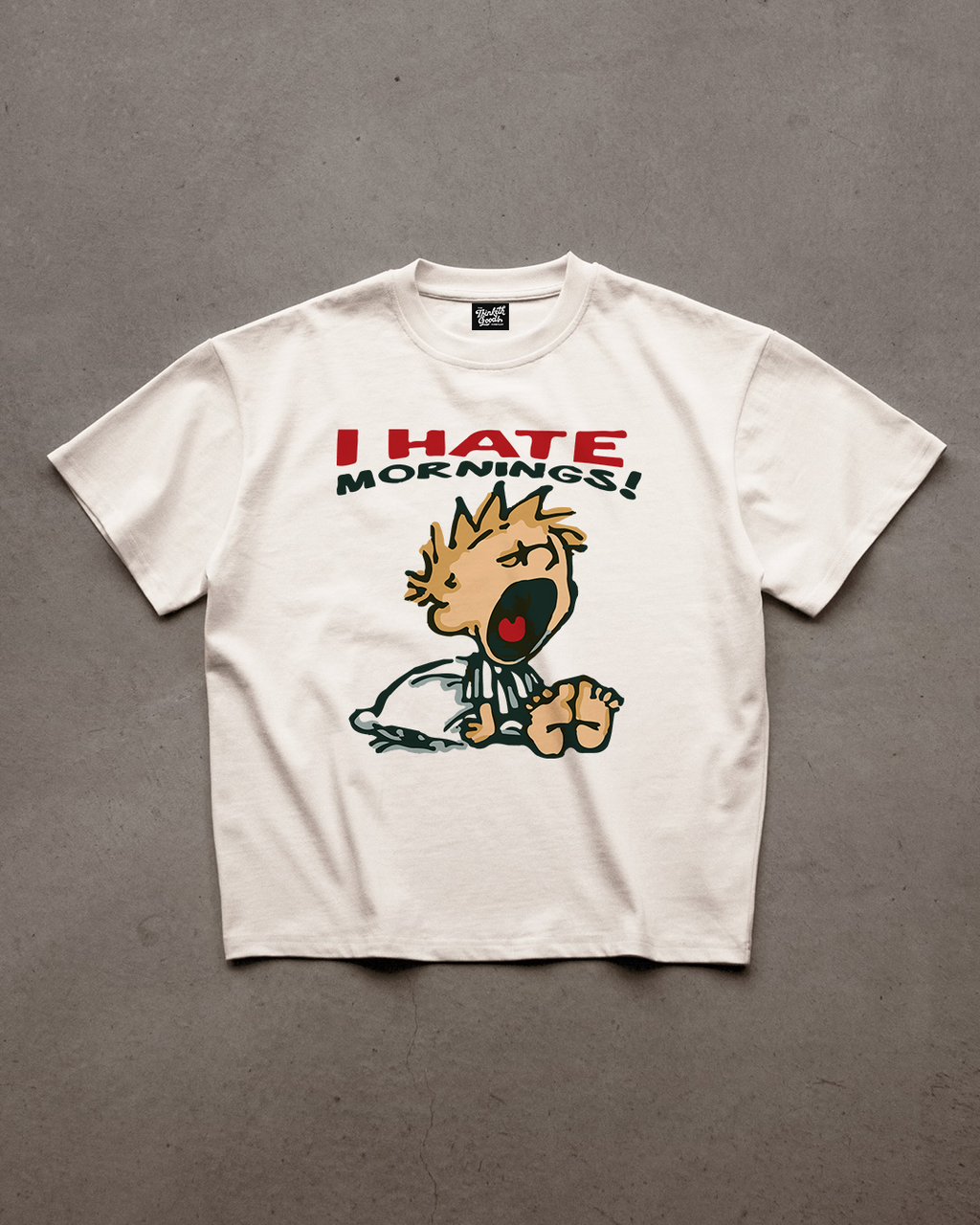 I Hate Mornings! oversized T-shirt, detail view 2
