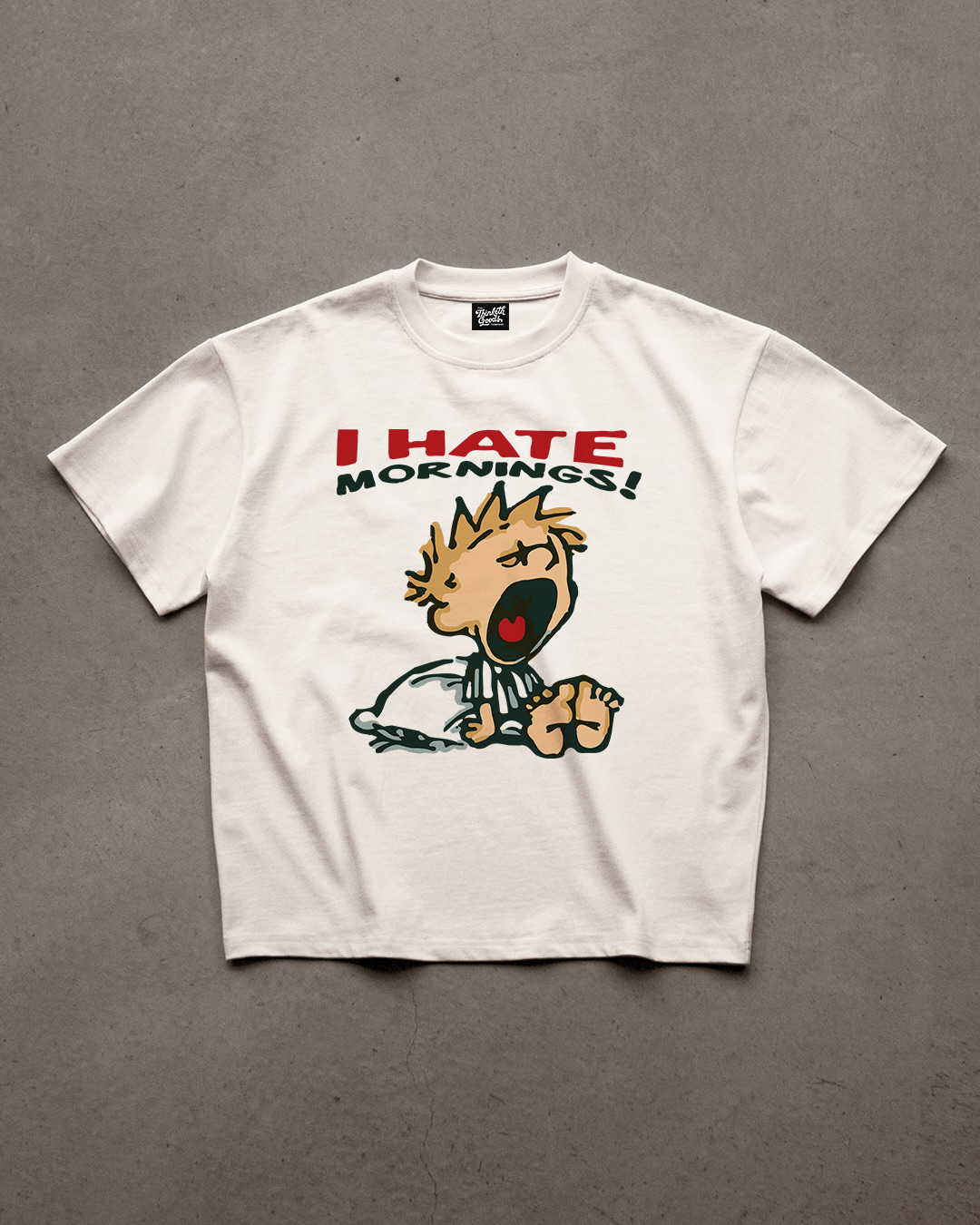 I Hate Mornings! oversized T-shirt, detail view 2