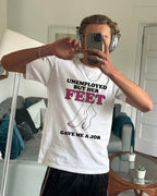 Unexpected Employment oversized T-shirt, front view