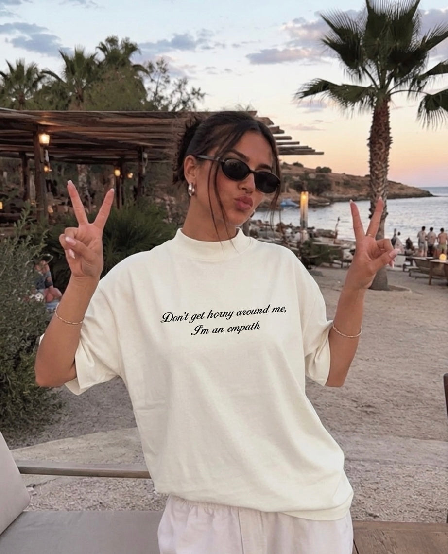 Empath Problems oversized T-shirt, front view