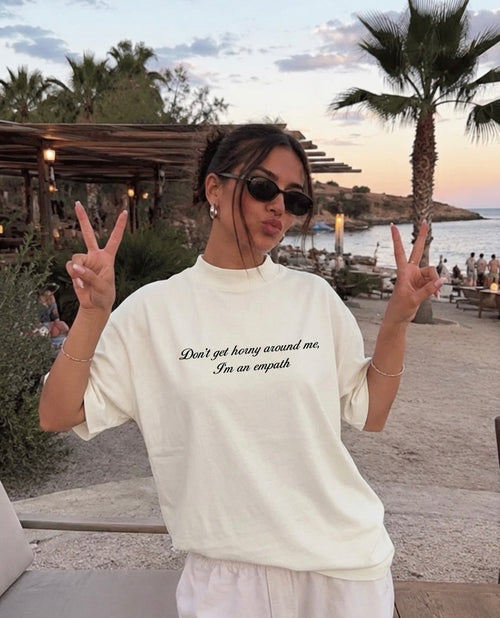 Empath Problems oversized T-shirt, front view