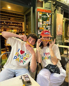 Finger Paint Tee Combo oversized T-shirt, front view