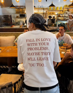 Attachment Issues oversized T-shirt, front view