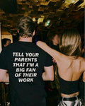 Big Fan oversized T-shirt, front view