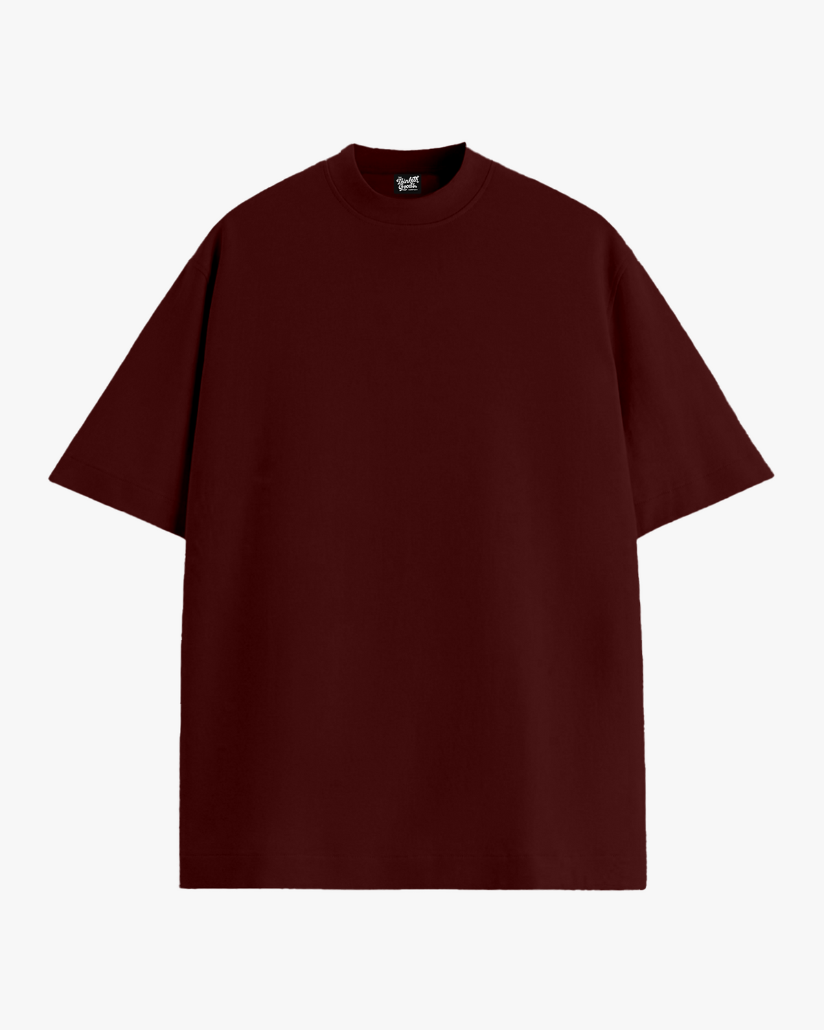 Essentials - Maroon oversized T-shirt, front view