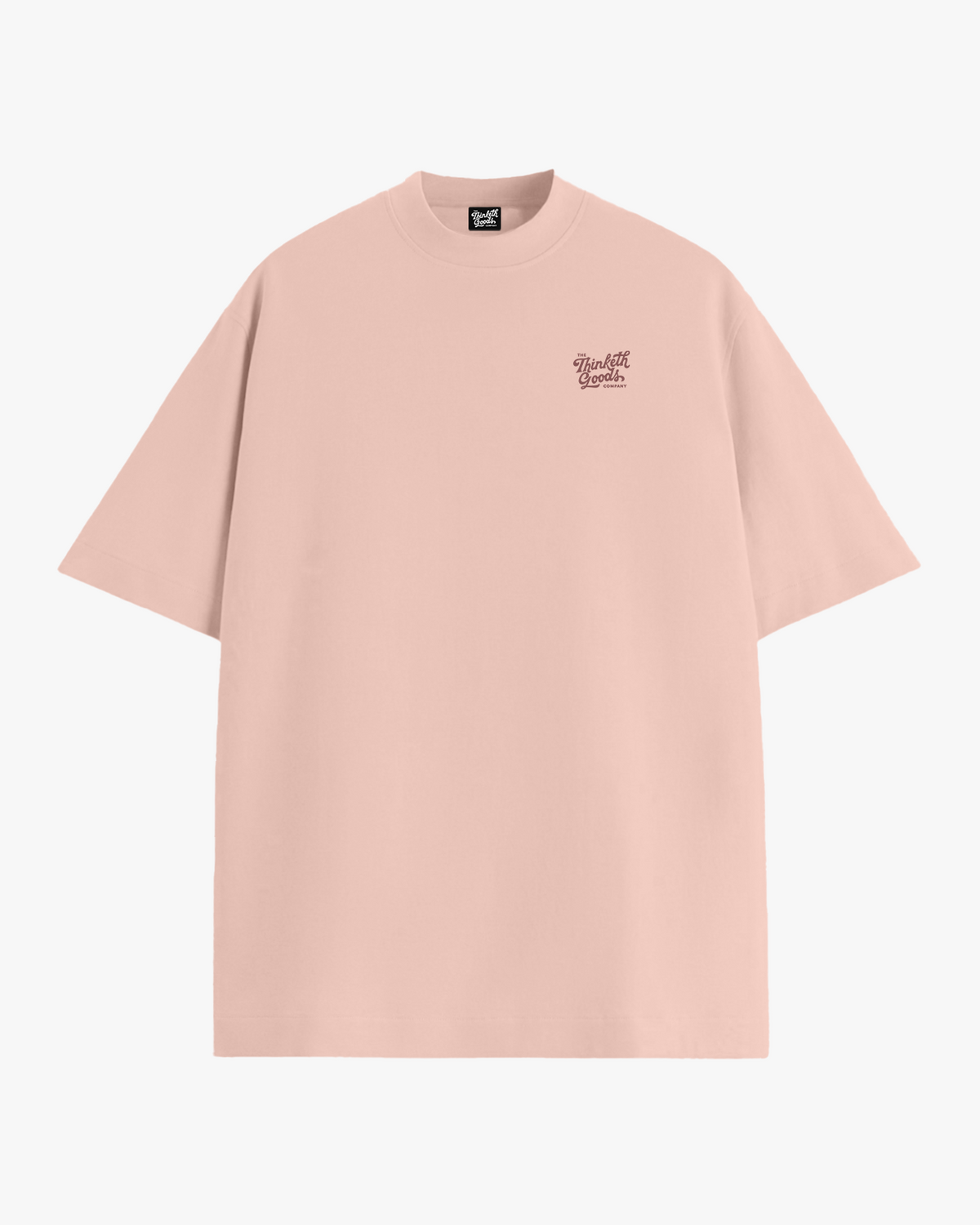Basics - Vintage Rosé oversized T-shirt, front view