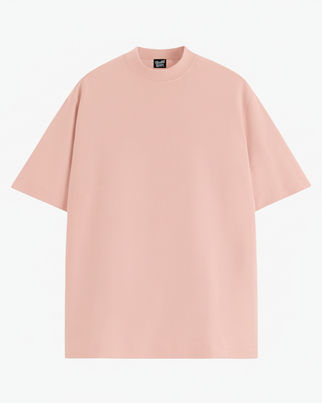 Essentials - Blush Pink / Rose oversized T-shirt, front view