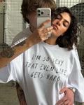Unfair Advantage oversized T-shirt, front view