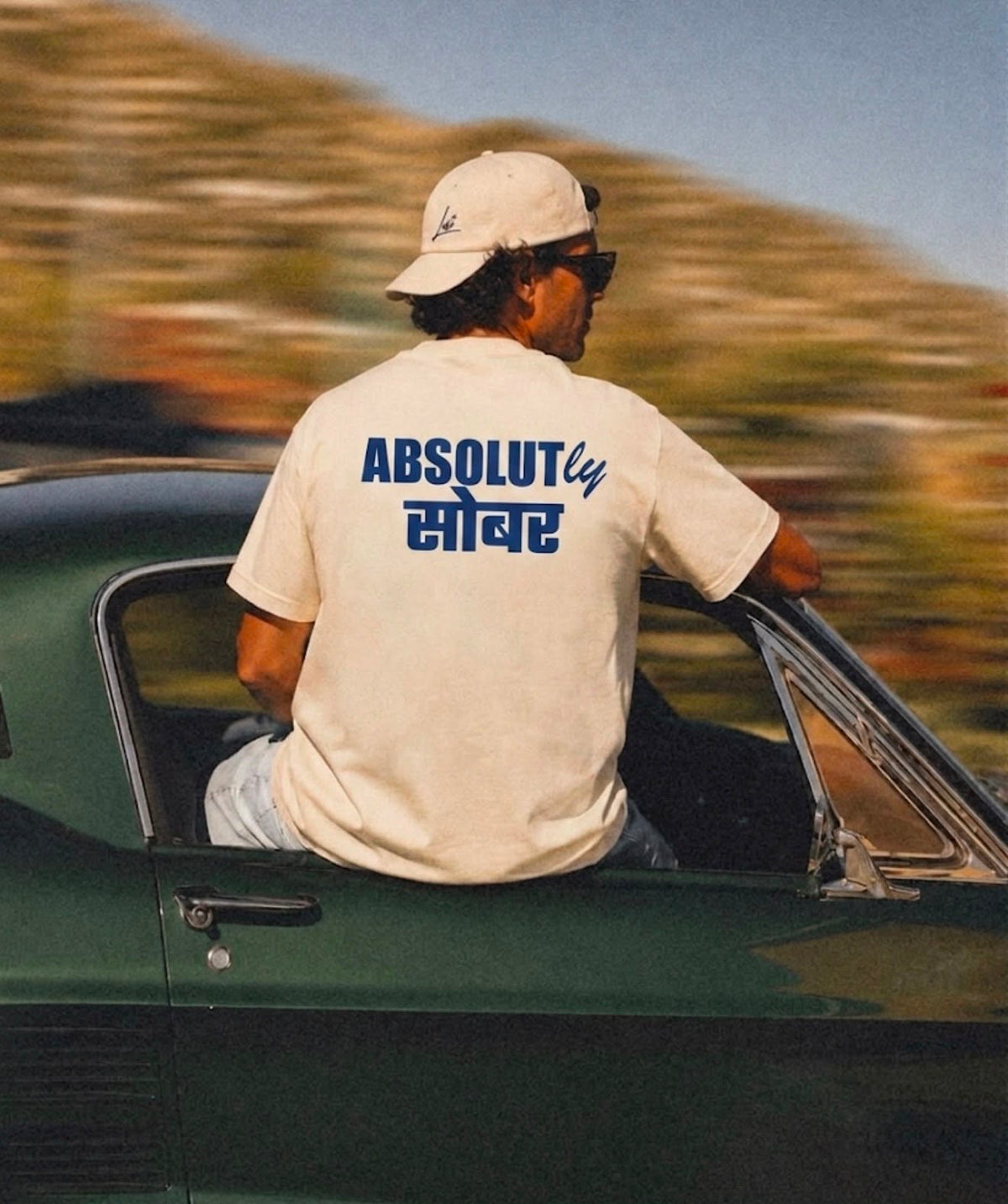 ABSOLUTly सोबर oversized T-shirt, front view