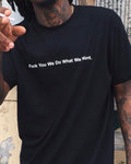 Defy. oversized T-shirt, front view