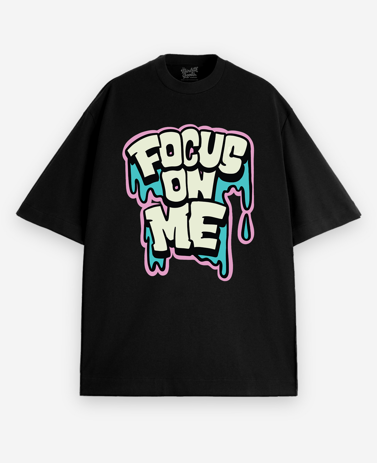 Focus on me oversized T-shirt, front view
