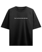 Black Oversized T-shirt Front Design