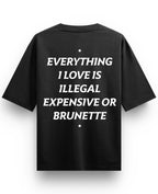 Black Oversized T-shirt Back Design