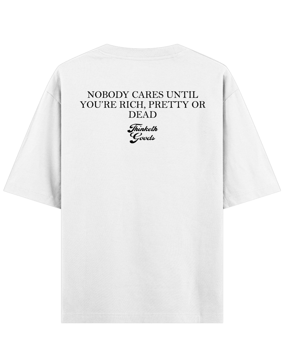 White Oversized T-shirt Back Design