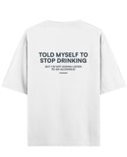 White Oversized T-shirt Back Design