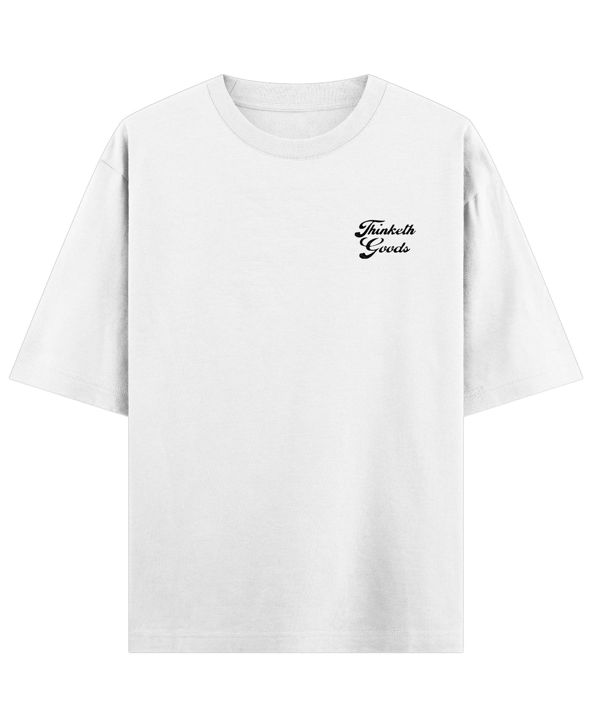 White Oversized T-shirt Front Design