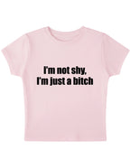 Baby Pink Baby Tee Front Design