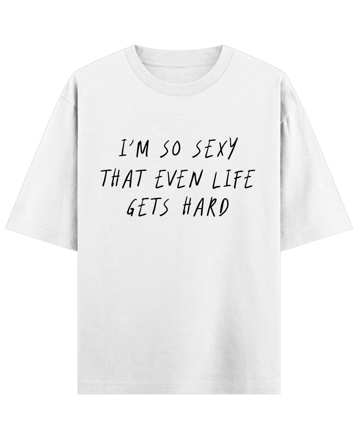 White Oversized T-shirt Front Design